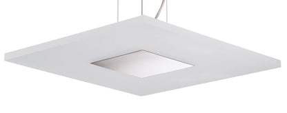Mantra Fusion Notte Pendant 28W LED Square 3000K, 1700lm, Polished Chrome/Frosted Acrylic, 3yrs Warranty