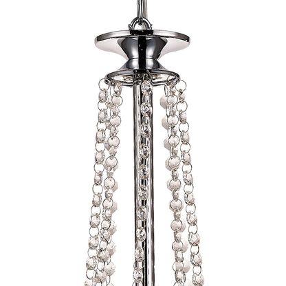 Diyas Eden 72cm  8 Light G9 Polished Chrome/Crystal Ceiling Pendant Light Fitting