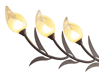 Mantra Holland Telescopic Pendant 9 Light G9, Brown/Black Oxide
