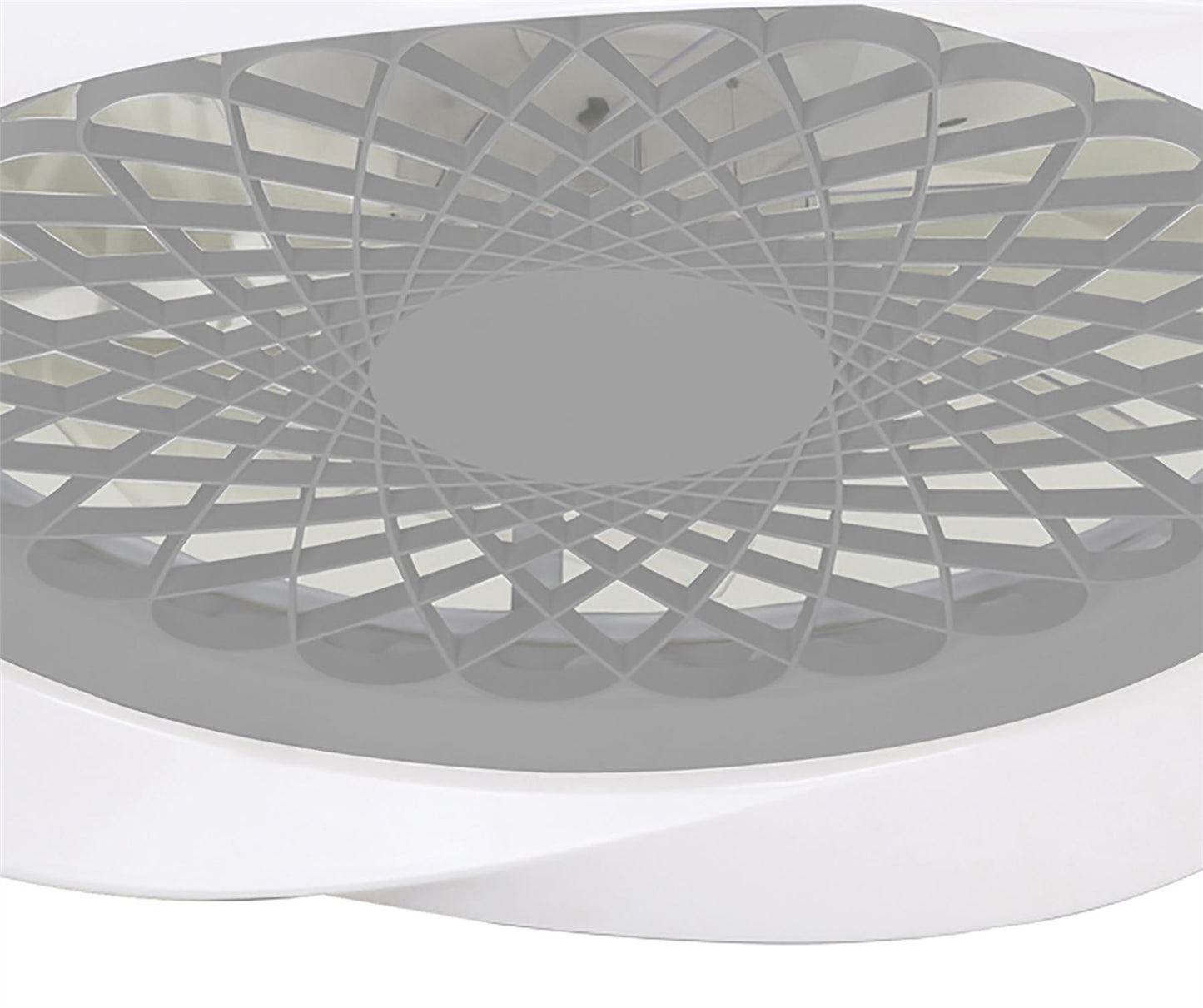 Boreal 62cm 70W LED Dimmable Ceiling Light With Built-In 35W DC Reversible Fan, Silver Finish C/W Remote Control, 4200lm