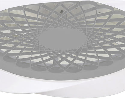 Boreal 62cm 70W LED Dimmable Ceiling Light With Built-In 35W DC Reversible Fan, Silver Finish C/W Remote Control, 4200lm