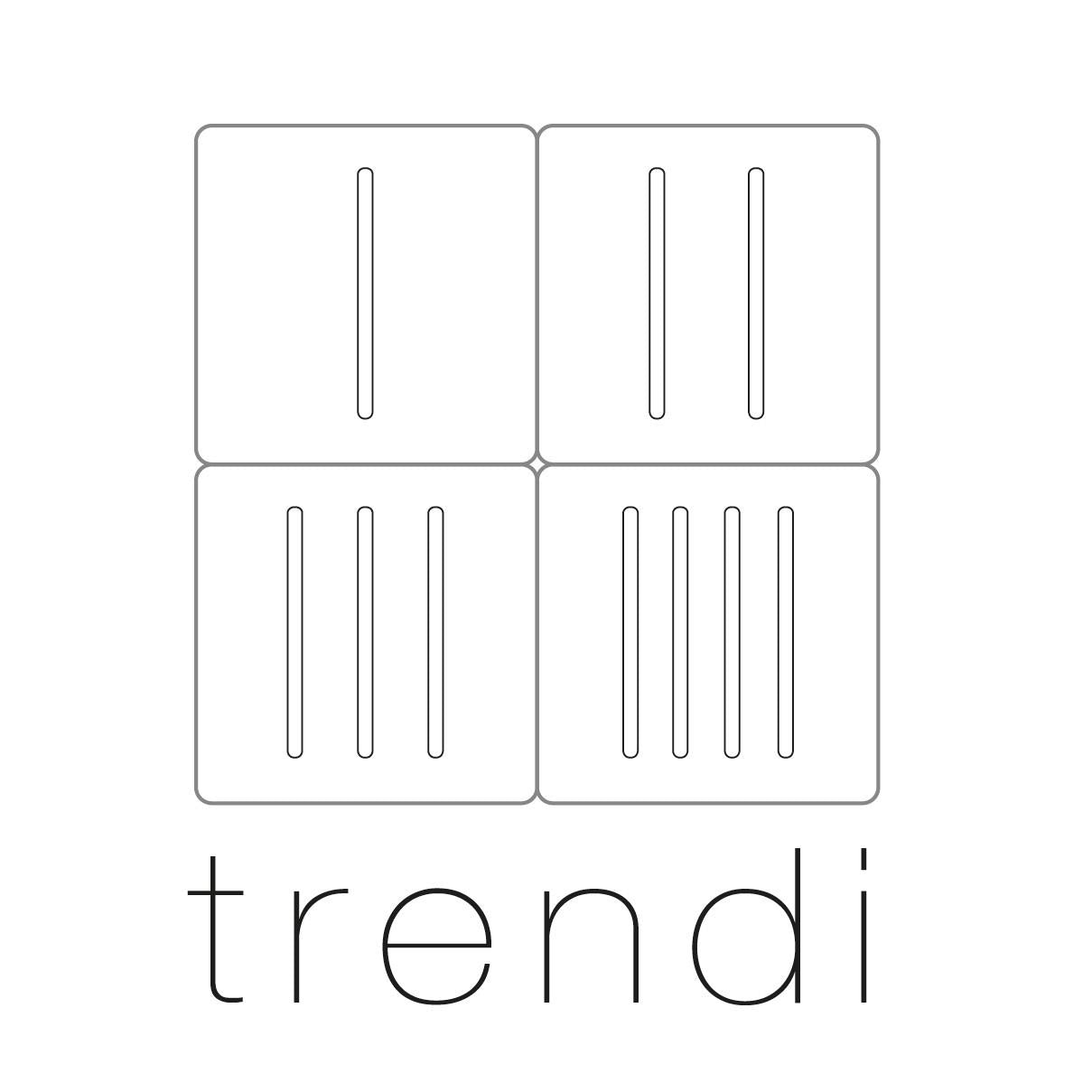 Trendi 2 Gang Artistic Modern Glossy 13 Amp Switched Tactile Plug Socket Warm Grey (5 Pack)