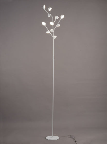 Mantra M6268 Adn 10 Light Floor Lamp 158cm, 30W LED, 3000K, 1650lm, White, 3yrs Warranty