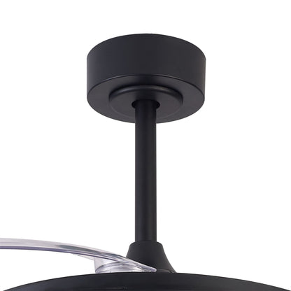 Siberia 50W LED Dimmable White/RGB Ceiling Light With Built-In 30W DC Fan, 3000-6500K Remote Control, 3200lm, Black, 5yrs Warranty