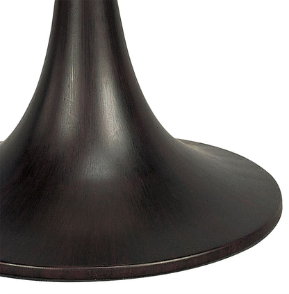 Mantra Zira Table Lamp 2 Light G9, Polished Chrome/Frosted White Glass/Wenge