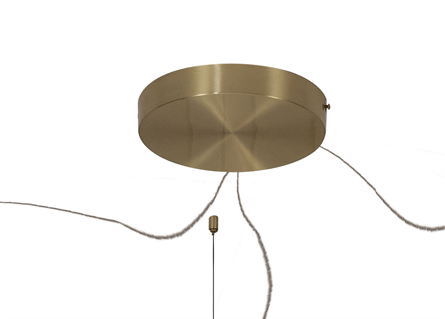 Mantra Shell 86cm 12+8+4 Light Pendant, Round, 120W LED, 3000K, 6360lm, Gold, 3yrs Warranty