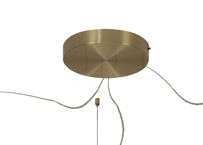 Mantra Shell 86cm 12+8+4 Light Pendant, Round, 120W LED, 3000K, 6360lm, Gold, 3yrs Warranty