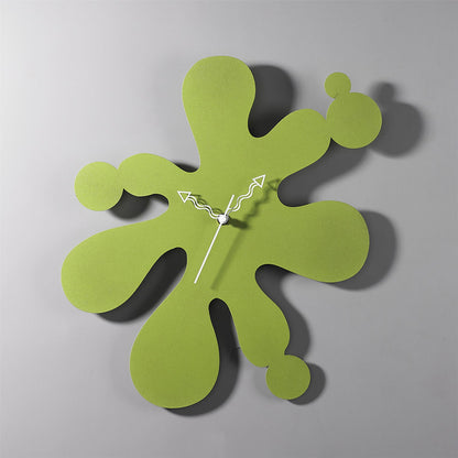 Diyas Home (DH) Infinity Splat Clock Green Wall