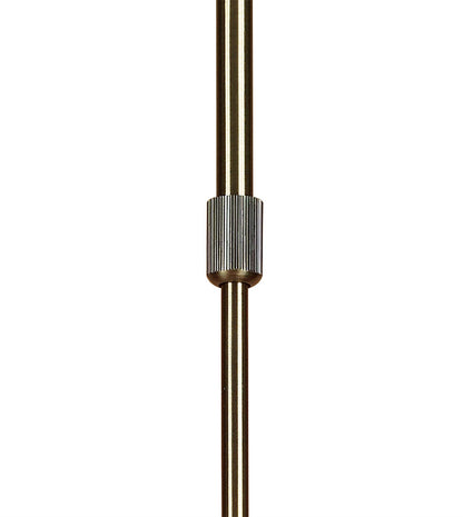 Mantra Alaska GU10 49cm Pendant Convertible To Semi Flush 4 Light L1/SGU10, Antique Brass, CFL Lamps INCLUDED