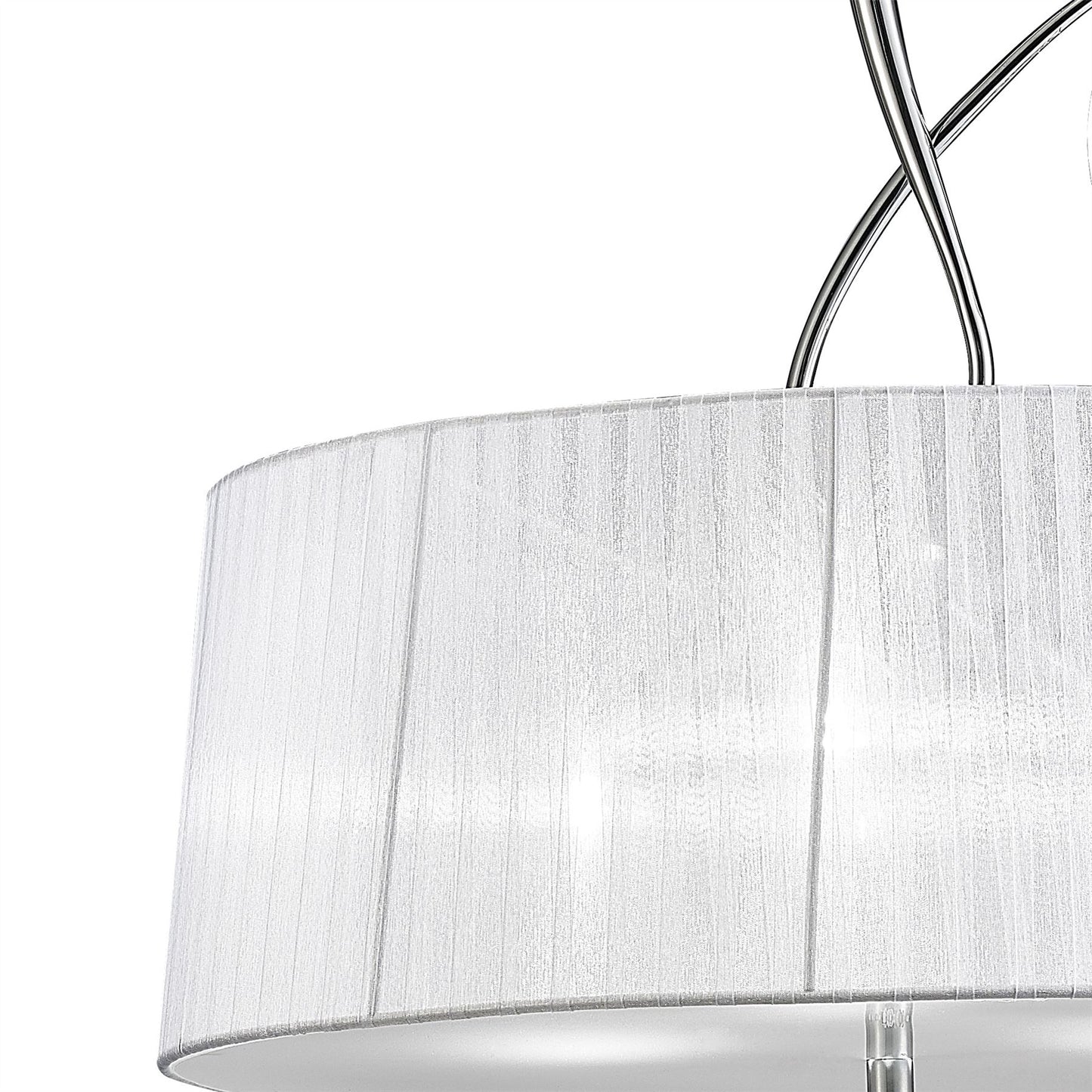 Mantra Louise M5324 Habana White Square Shade 240mm, Suitable for Table Lamps
