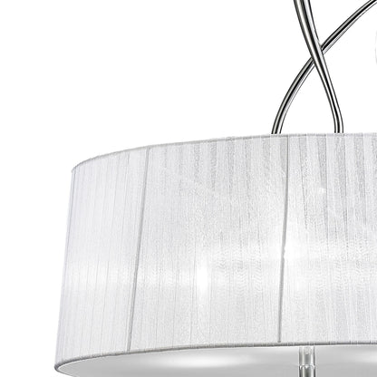 Mantra Louise M5324 Habana White Square Shade 240mm, Suitable for Table Lamps