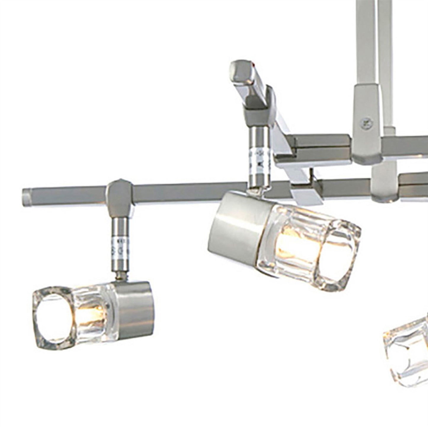 Diyas Ticino 48cm Semi Flush 4 Light G9 Satin Chrome