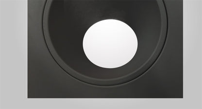Mantra Fusion Brandon Recessed Downlight Square, 1 x GU10 (Max 12W), Matt Black, Cut Out: 98mm, Lampholder Included