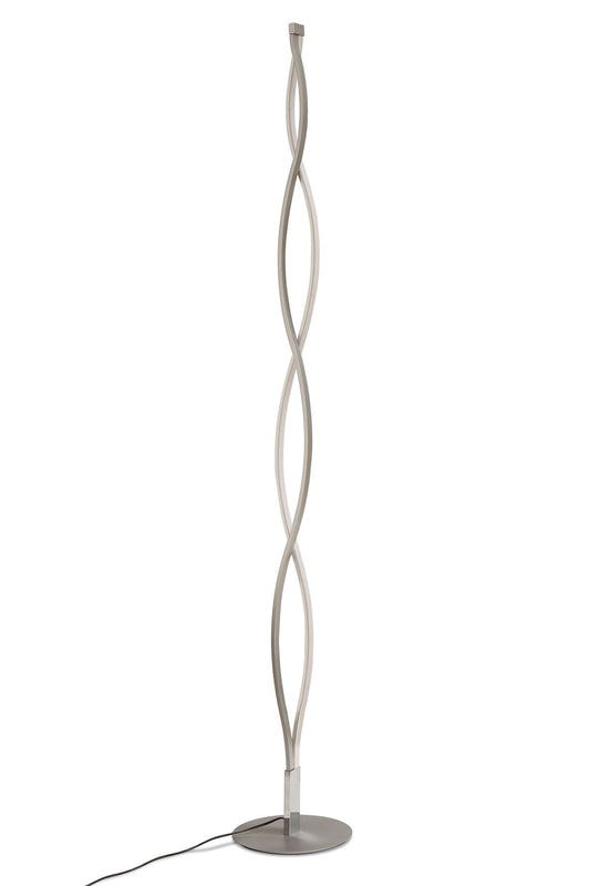 Mantra M4866 Sahara XL Floor Lamp 28W LED 3000K, 2200lm, Dimmable Silver/Frosted Acrylic/Polished Chrome, 3yrs Warranty