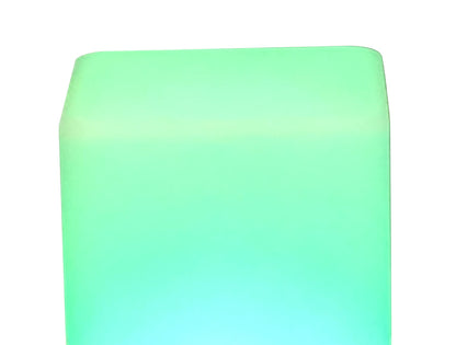 Mantra Huevo Square Shape Waterproof IP68 Could use in swimming pool. 7 Colours+white + candle. with remote control, Opal White Exterior