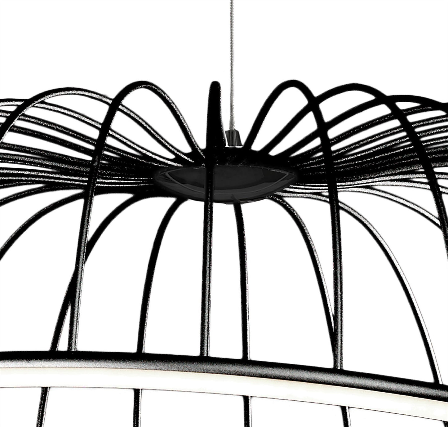 Mantra Celeste Pendant 81cm Round, 40W LED, 3000K, 2800lm, Black, 3yrs Warranty