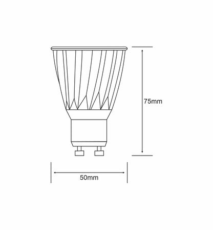 Luxram Higher Power LED High Power LED GU10 10W Warm White 2700K 410lm 38° LED