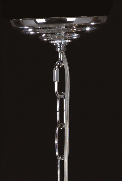 Diyas Amora 72cm  8 Light E14 Polished Chrome/Crystal Ceiling Pendant Light Fitting