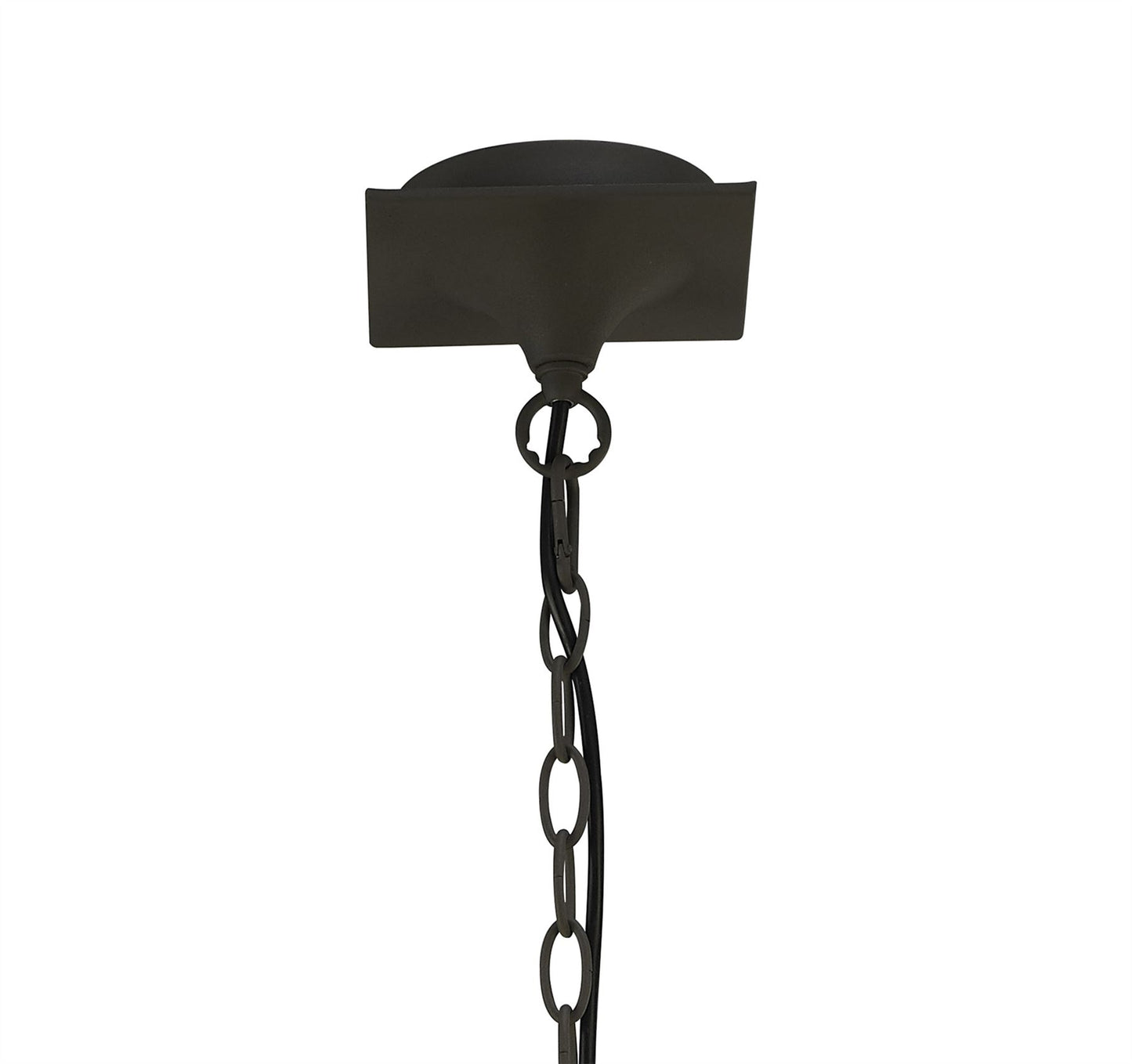 Mantra M3686 Lua Pendant 3 Light E27, Ash Grey with Ash Grey Shades
