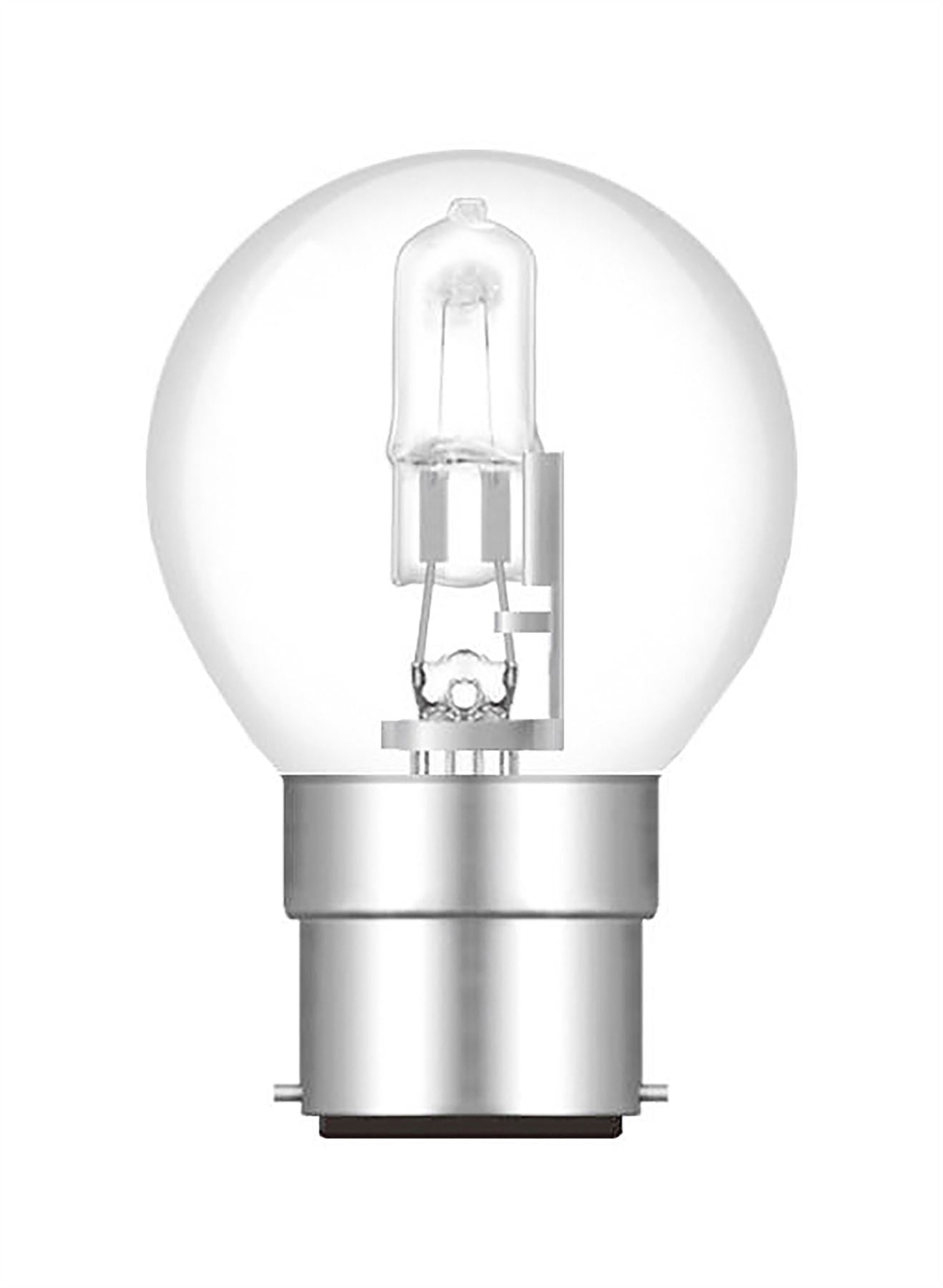 Luxram Halogen Energy Saver Ball B22 18W Halogen