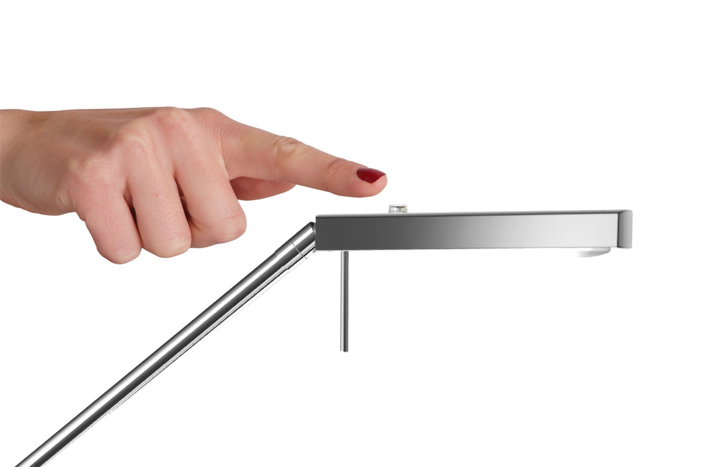 Mantra Phuket Table Lamp 1 Light 7W LED 3000K, 600lm, Touch Dimmer, Polished Chrome, 3yrs Warranty