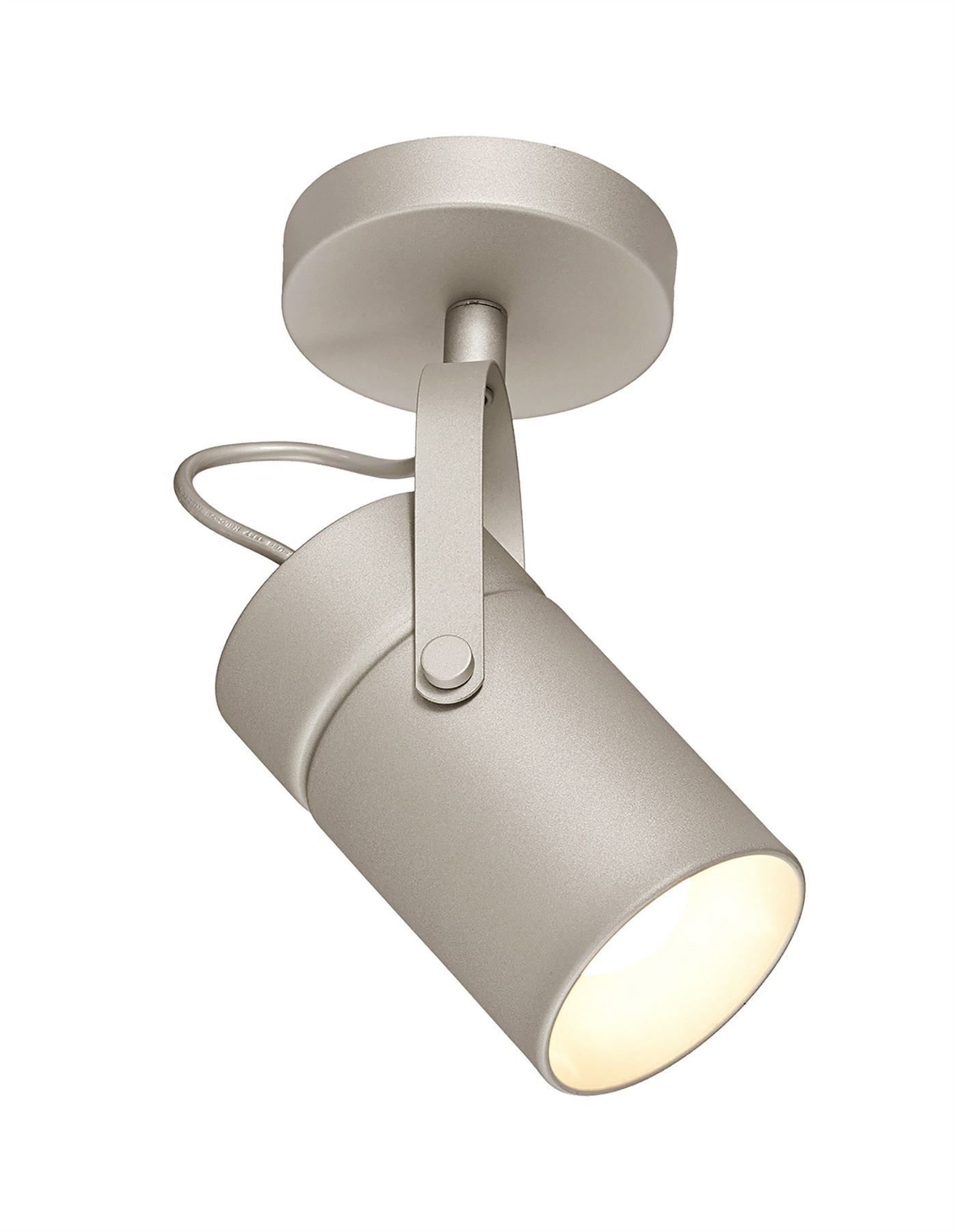 Mantra Fusion Fusion M6016 Aruba Spot 1L 1 x E27 Max 40W (Not Incl) Silver - M6016 Ceiling