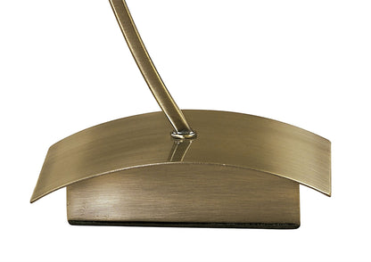 Mantra Pietra Table Lamp 1 Light G9, Antique Brass