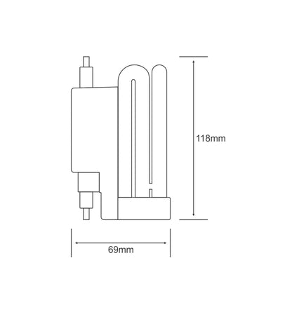 Luxram Luxline Supreme R7s-118mm 20W Compact Fluorescent Natural White 4000K Compact