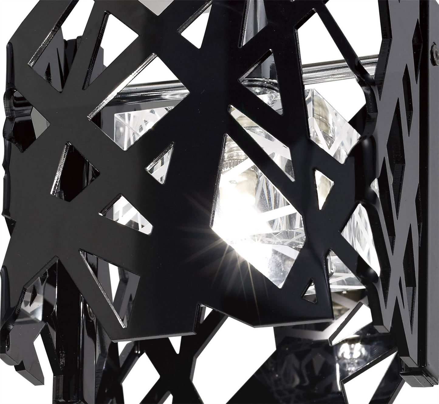 Mantra Tokio Square Ceiling 1 Light G9, Gloss Black/Polished Chrome