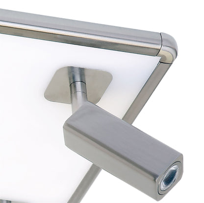 Mantra M5250 Ibiza Ceiling Light 4 Head with Backlit Light 40W LED Square Satin Nickel 4000K, 3000lm,, 3yrs Warranty