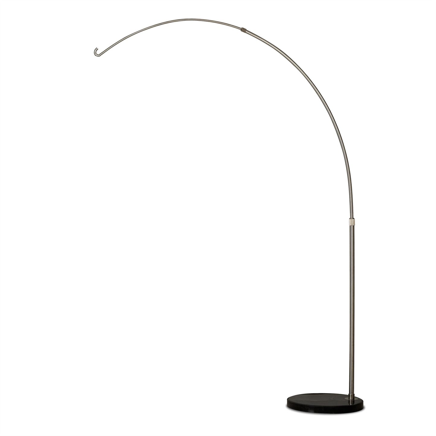 Mantra Fusion Kinke Long Reach Floor Stand with Hook, Stainless Steel/Black Marble, 2.5kg Maximum Load, 2yrs Warranty Item Weight: 15kg Exterior