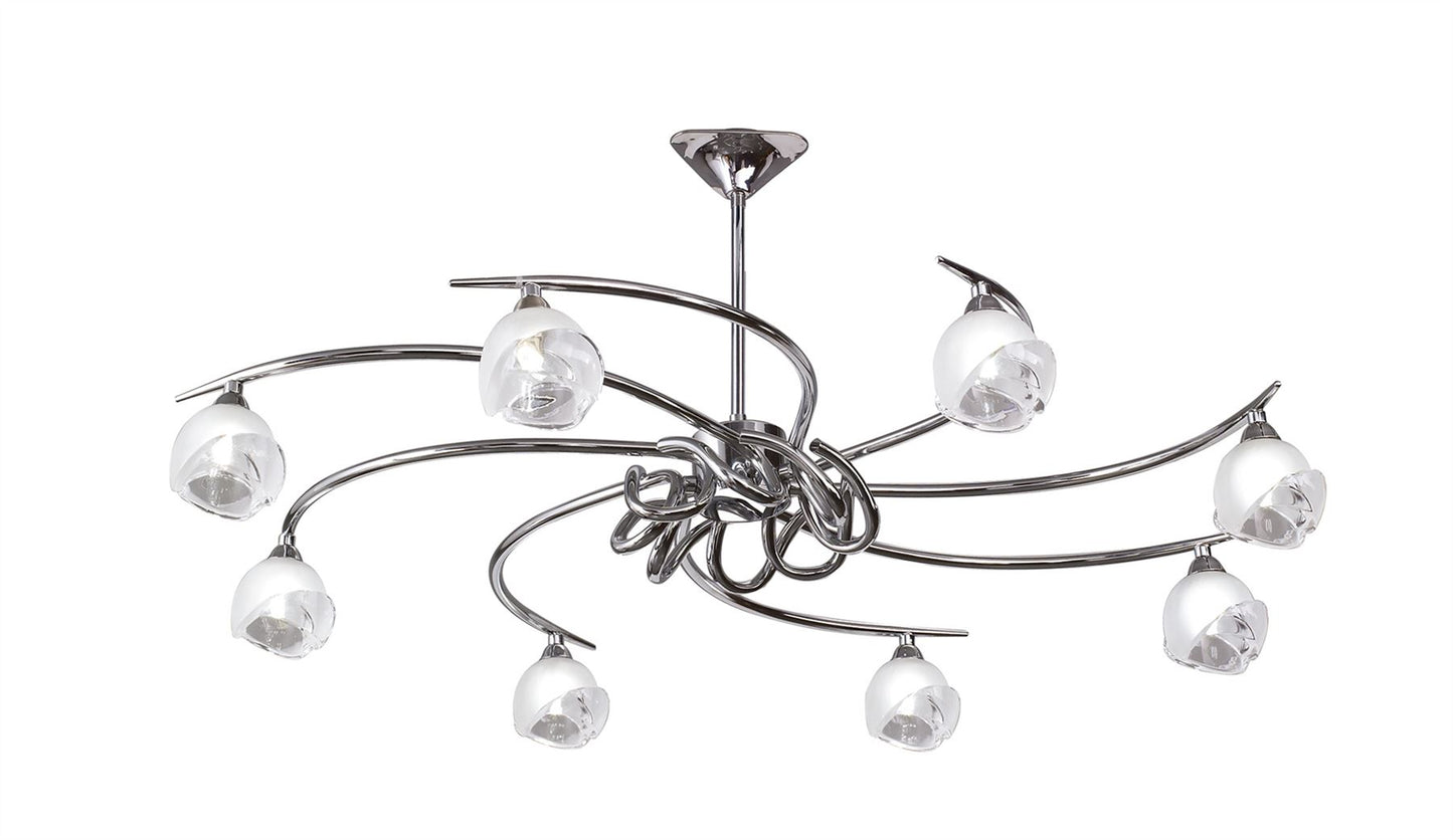 Mantra M0800 Fragma Telescopic 8 Light G9, Polished Chrome