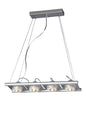 Mantra (0040 003) Ull Rectangular Pendant 4 Light G9 Silver Grey