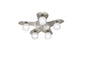 Mantra M1819 Loop Ceiling 5 Light G9 ECO, Satin Nickel