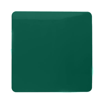 Trendi Artistic Modern Glossy Tactile Single Blanking Plate Dark Green