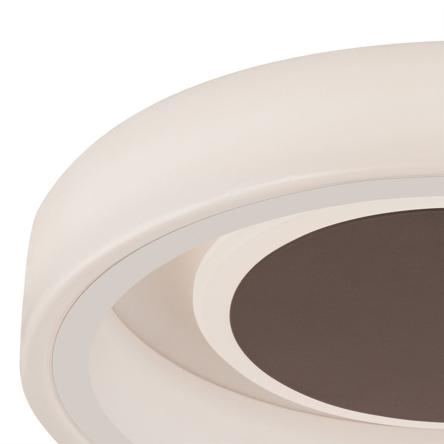 Mantra Fusion Moca 35.6cm Flush 36cm Round 30W LED 4000K, 1900lm, White/Mocha, 3yrs Warranty Ceiling