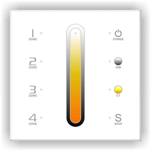LTECH DMX/RF RF 2.4GHz + DMX 512, CT Controller Touch Panel, 4 Zone Control, Use with R4-5A/R4-CC Reciever, 100-240V~50/60Hz, 30m Range, IP44, 5yrs Warranty Controllers