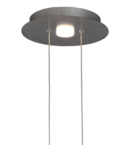 Mantra M5904 Nido Pendant 25cm Round 1 + 1 Lights 6W + 5W LED 3000K, 800lm, Chrome, 3yrs Warranty