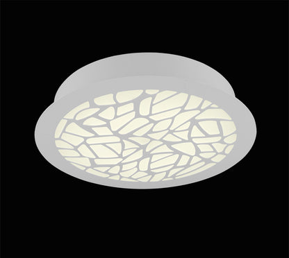 Mantra Fusion M5512 Petaca Flush 60cm Round 47W LED 3000K, 2850lm, Matt White/ Acrylic, 3yrs Warranty - M5512 Ceiling