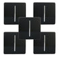 Trendi 1 Gang 2 Way 240V Screwless Artistic Modern Glossy 10 Amp Chrome Rocker Electrical Wall Light Switch in Piano Black (5 pack)