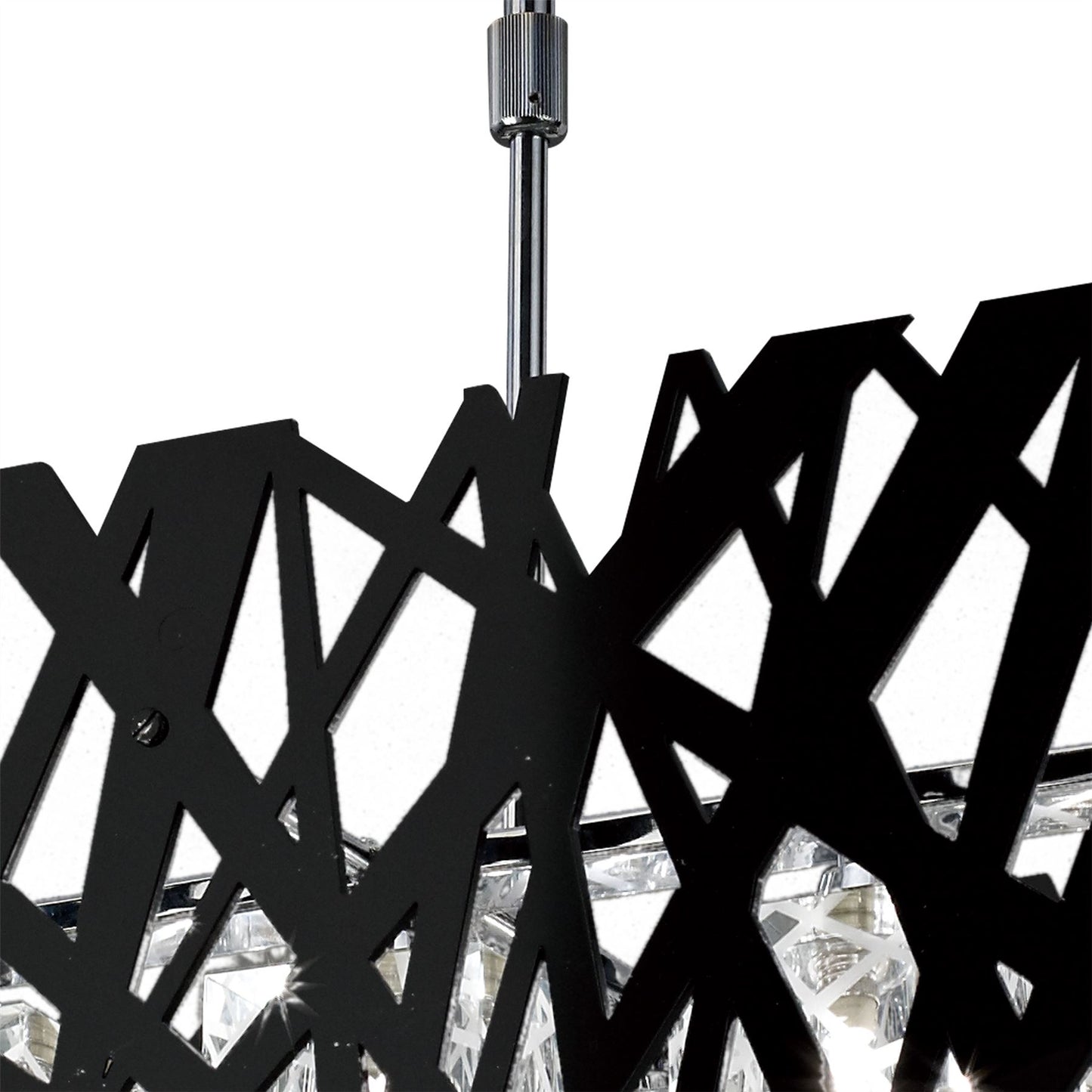 Mantra Tokio Rectangular Telescopic 10 Light G9 Polished Chrome/Black