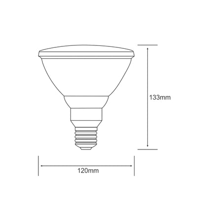Luxram Halogen PAR Par38 E27 Aluminium 100W 12° Halogen Halogen