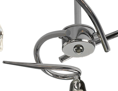 Mantra Amel 42cm Ceiling E14 3 Light Polished Chrome