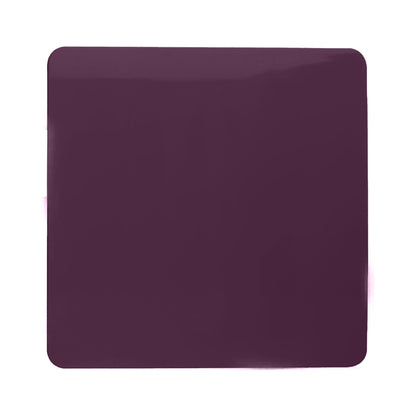 Trendi Artistic Modern Glossy Tactile Single Blanking Plate Plum