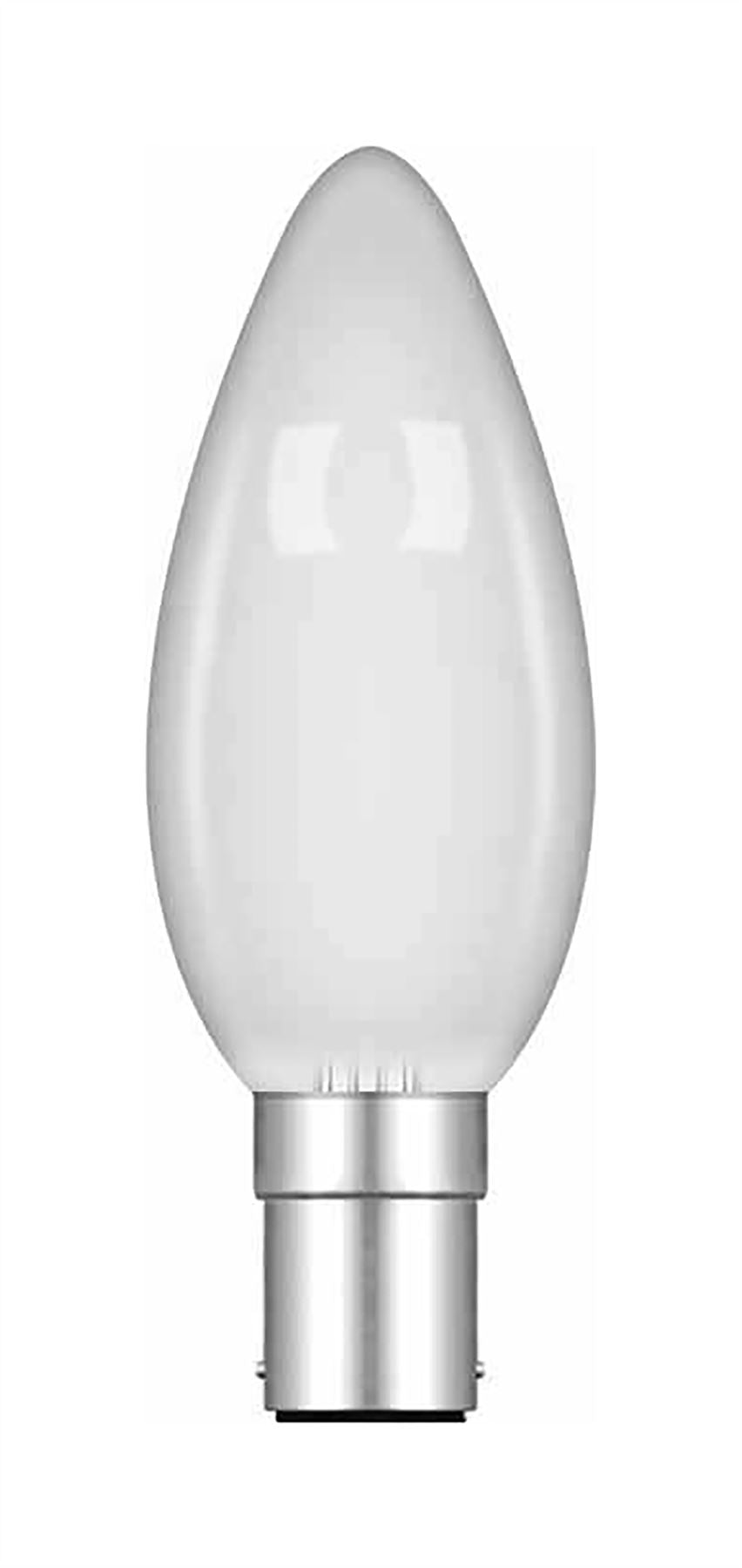 Luxram Candle 35mm B15D Opal 25W Incandescent/T Incandescent