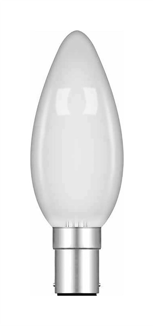 Luxram Candle 35mm B15D Opal 25W Incandescent/T Incandescent