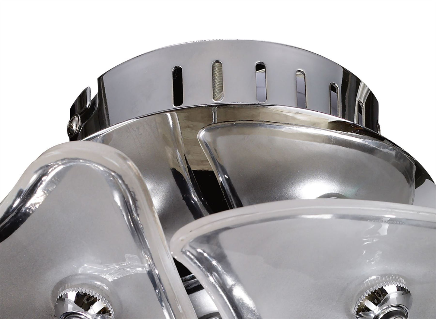 Mantra Otto Ceiling/Wall 3 Light G4 Round, Polished Chrome/Frosted Glass, NOT LED/CFL Compatible