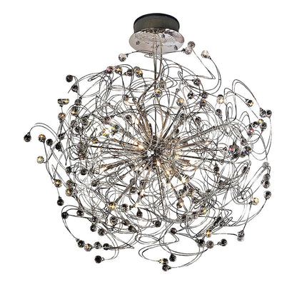 Diyas Messe 96cm  24 Light G4 Polished Chrome/Crystal, NOT LED/CFL Compatible Item Weight: 15.3kg Ceiling Pendant Light Fitting