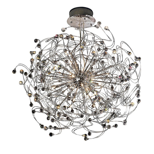 Diyas Messe 96cm  24 Light G4 Polished Chrome/Crystal, NOT LED/CFL Compatible Item Weight: 15.3kg Ceiling Pendant Light Fitting