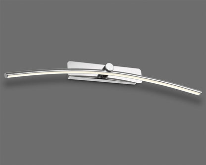 Mantra Fusion Fusion M6371 Jeri Wall Light/Picture Light, 12W LED, 3000K, 716lm, Polished Chrome, 3yrs Warranty